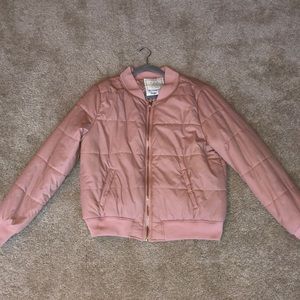 Pink bomber jacket